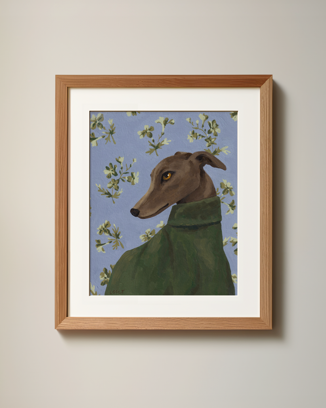 'Winter Greyhound' Print