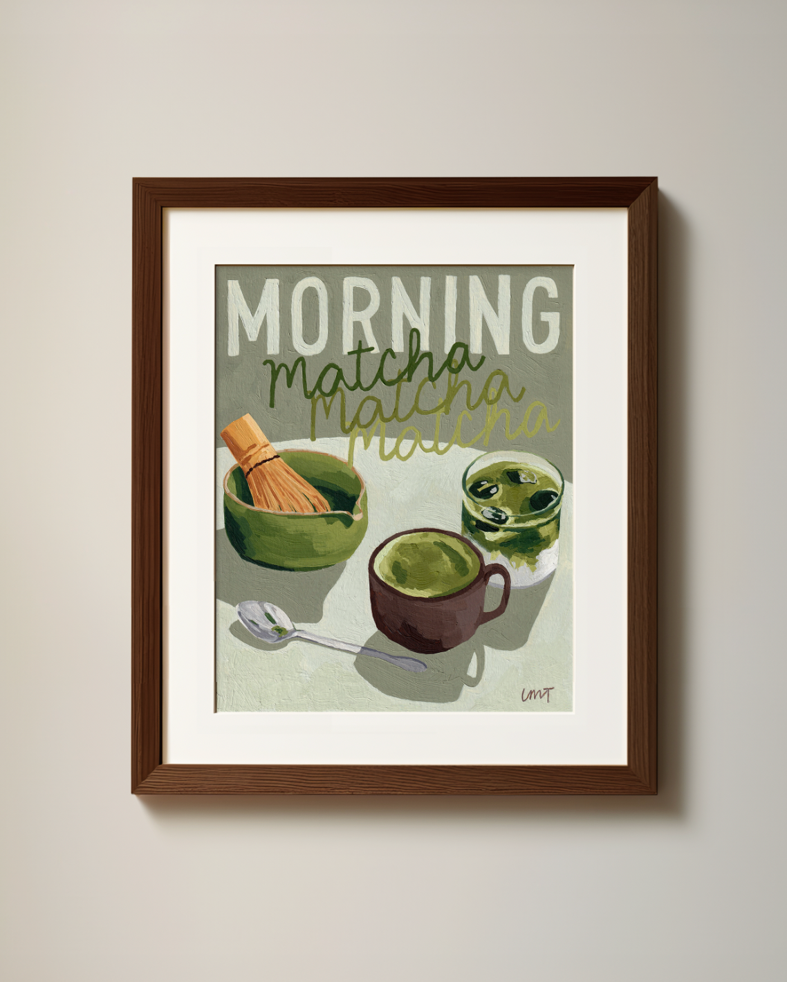 'Morning Matcha' Original Painting