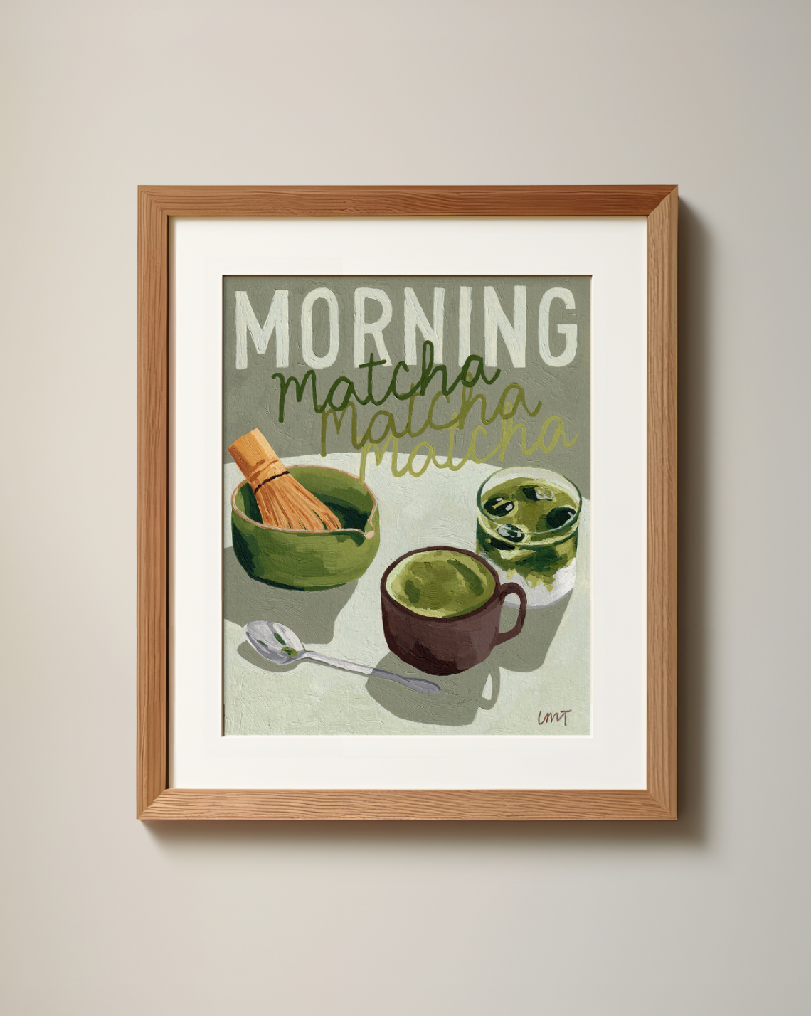 'Morning Matcha' Original Painting