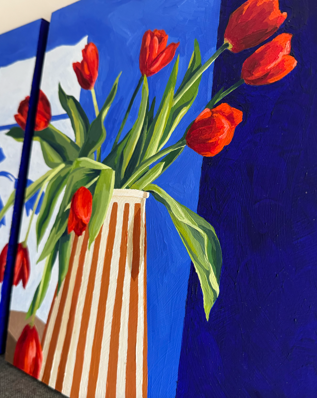 'Two Tulips' Original Paintings