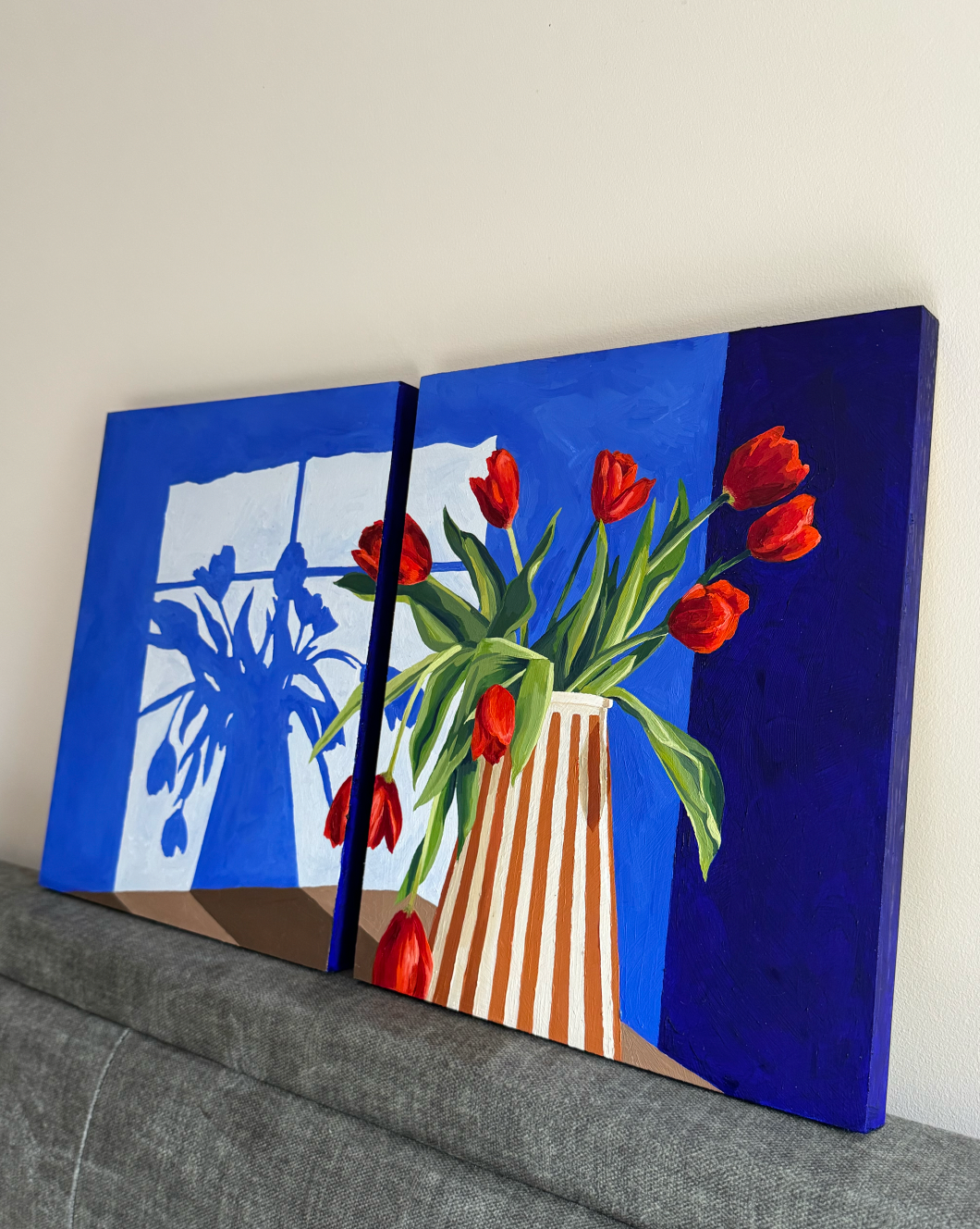 'Two Tulips' Original Paintings