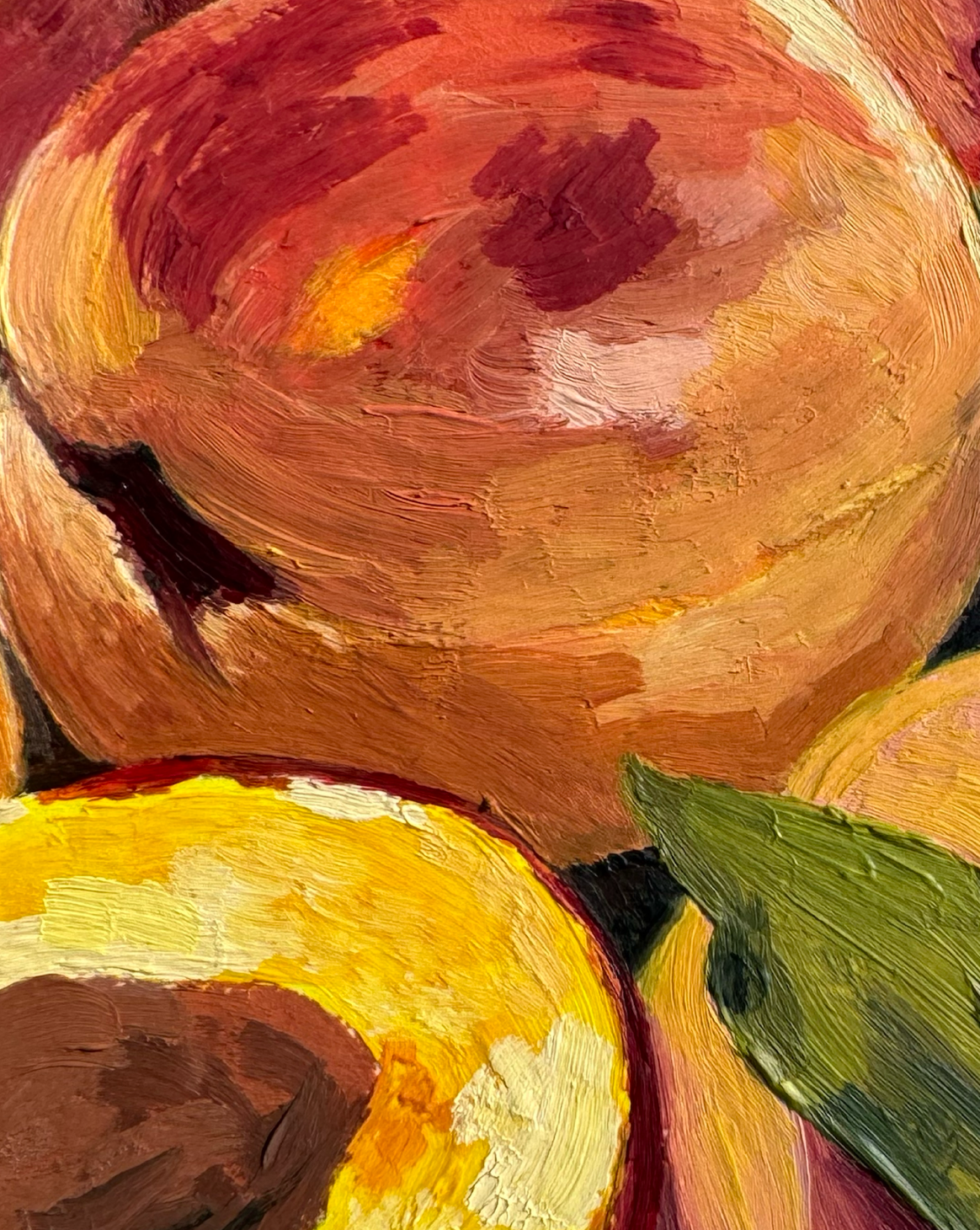 'Plate of Peaches' Original Painting
