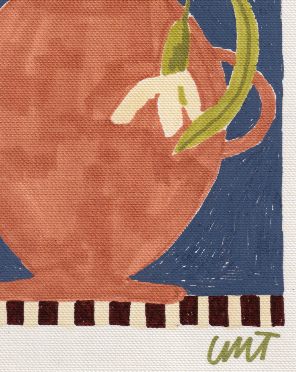 'Midnight Snowdrops' Original Drawing