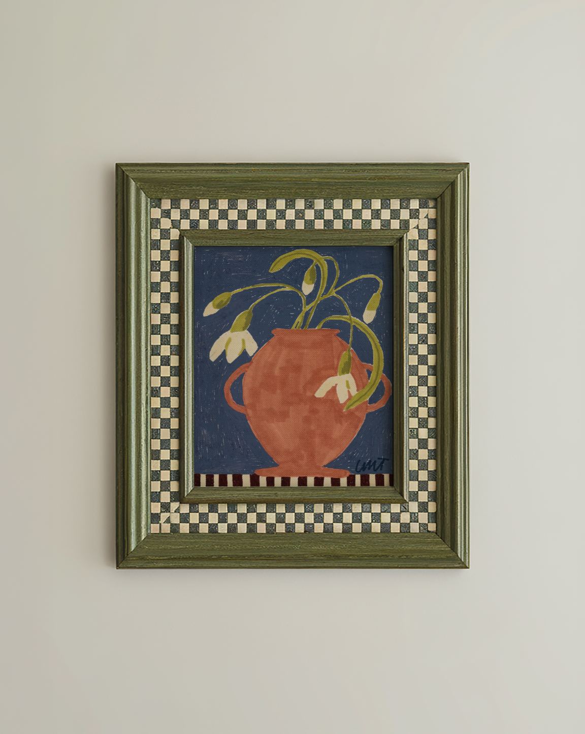 'Midnight Snowdrops' Print