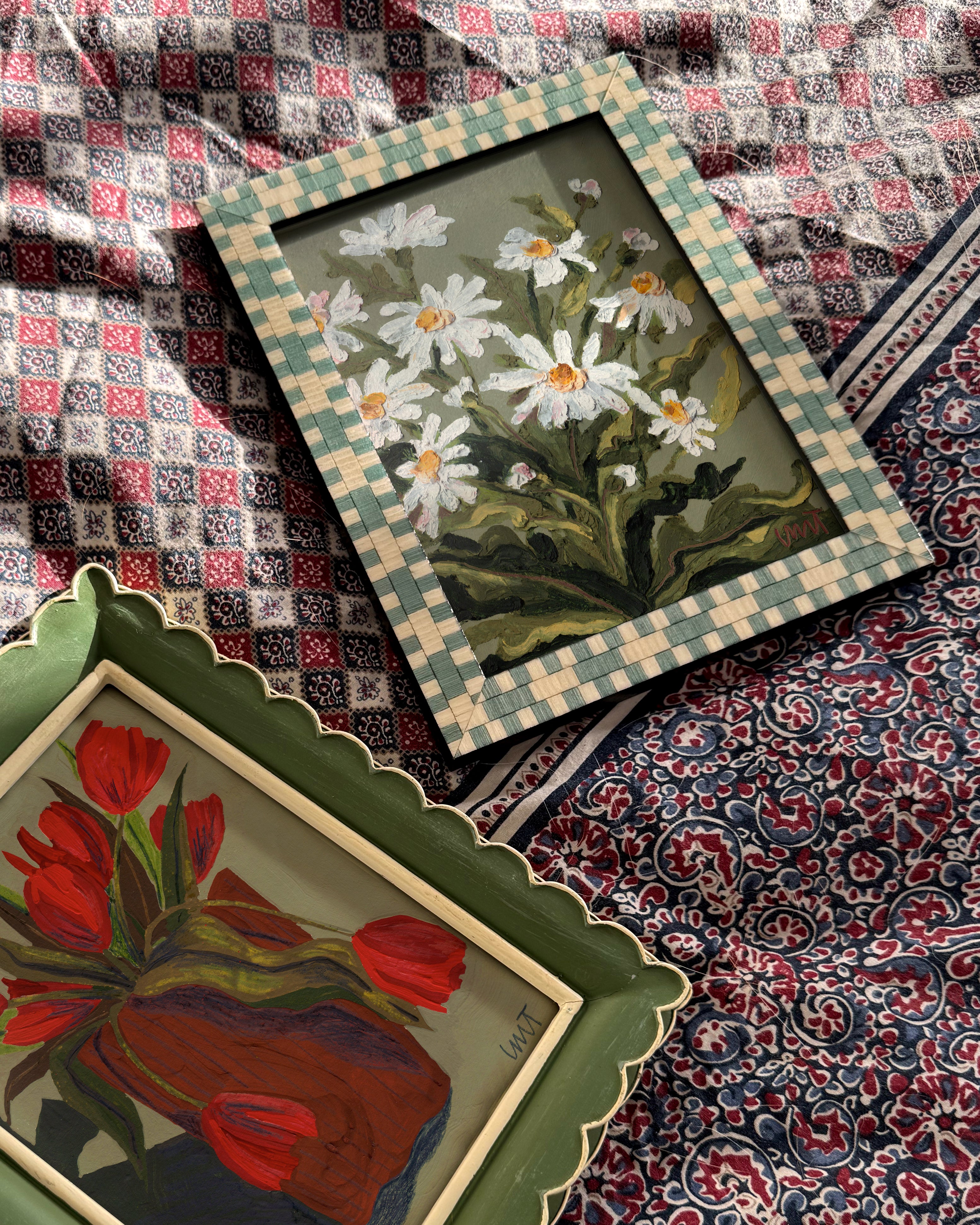 'Daisy Daisy' Original Oil Pastel Painting