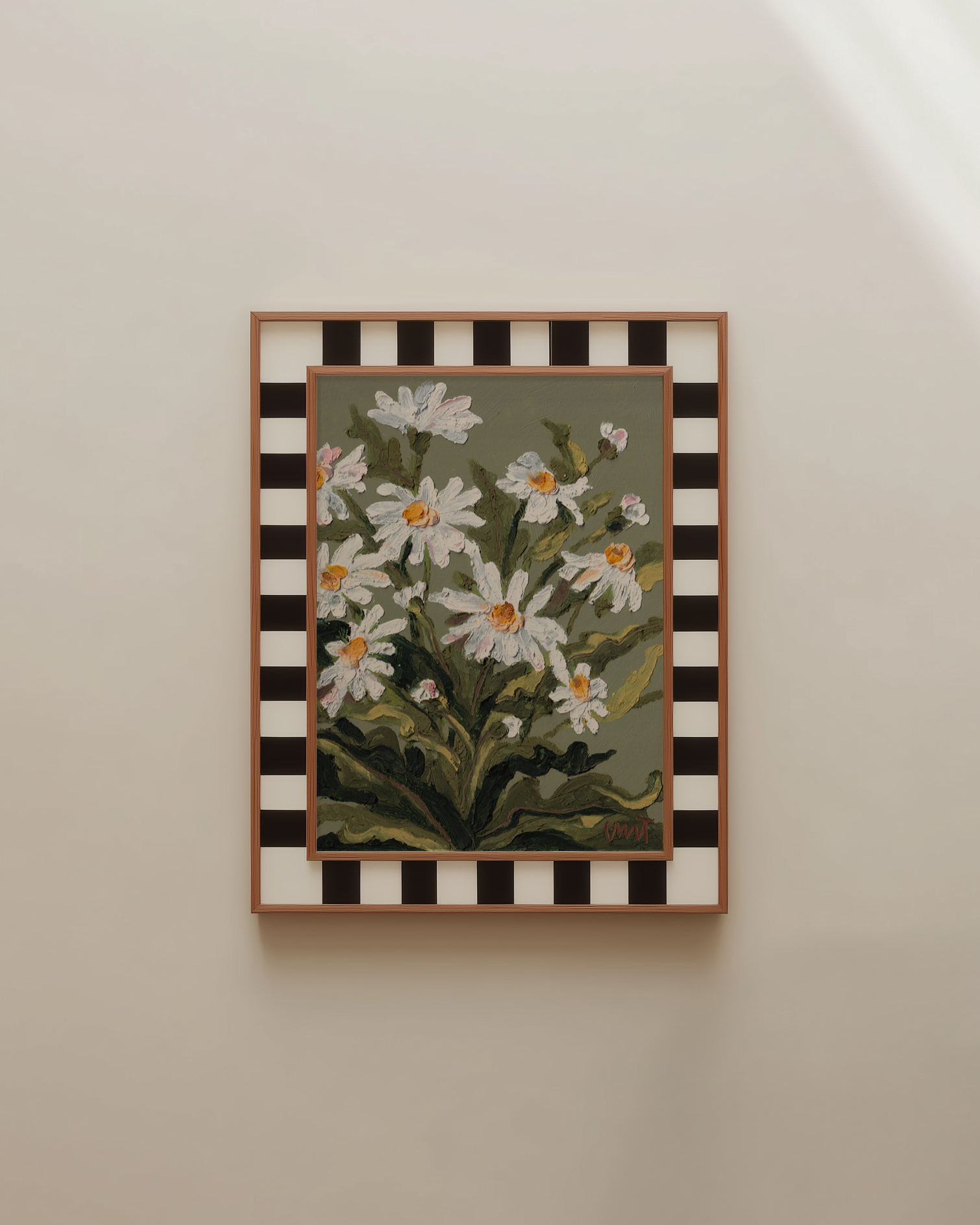 'Daisy Daisy' Original Oil Pastel Painting